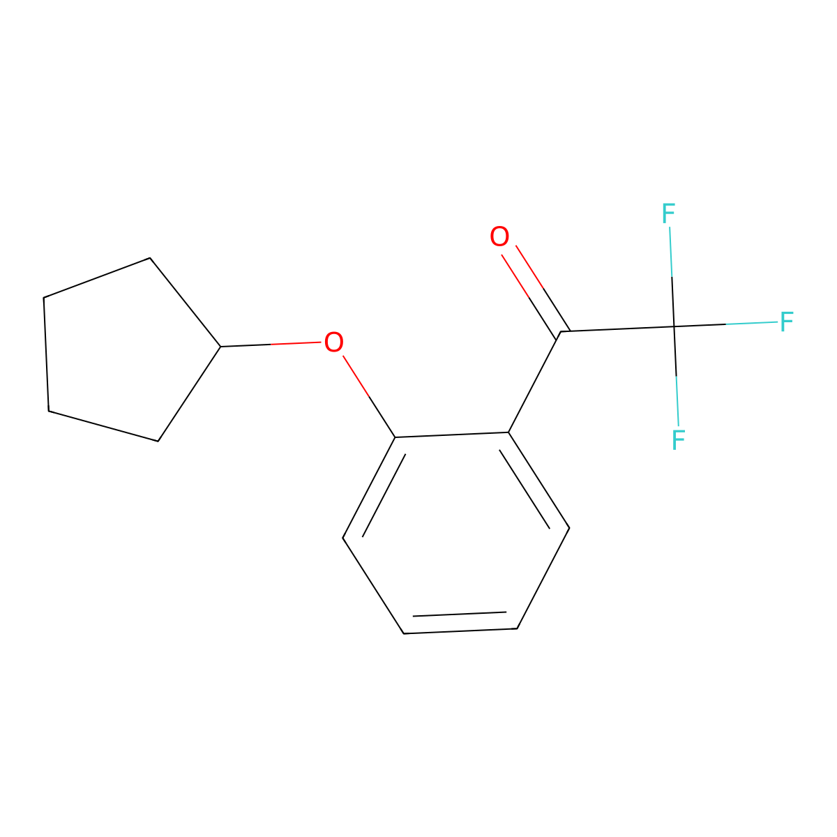 1-(2-(Cyclopentyloxy)phenyl)-2,2,2-trifluoroethanone molecular structure, CAS 2738683-98-0