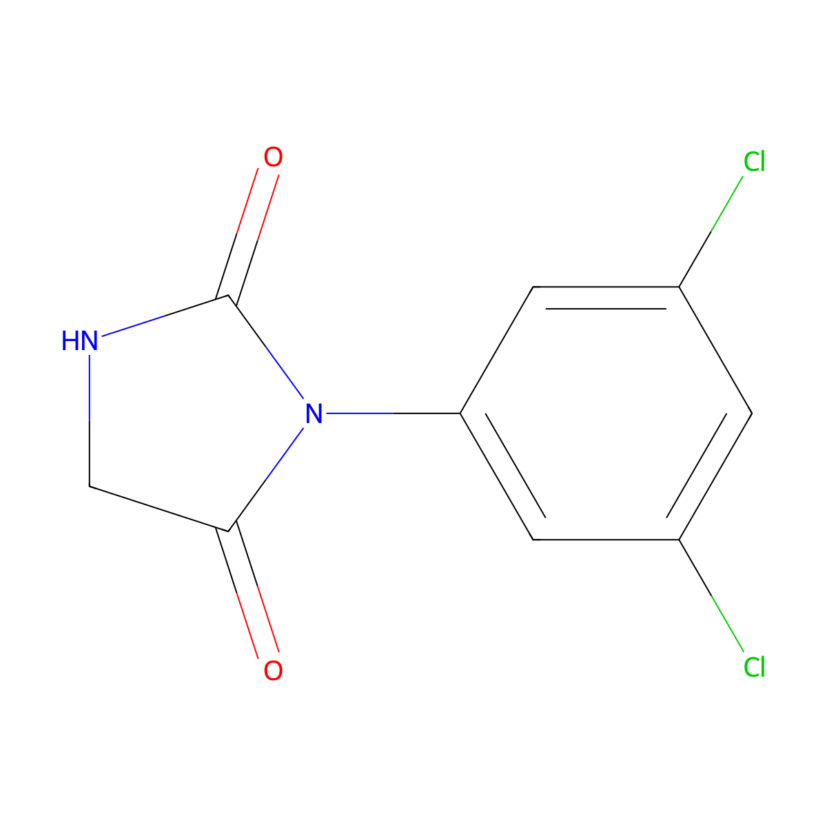 3-(3,5-Dichlorophenyl)-2,4-imidazolidinedione molecular structure, CAS 27387-87-7