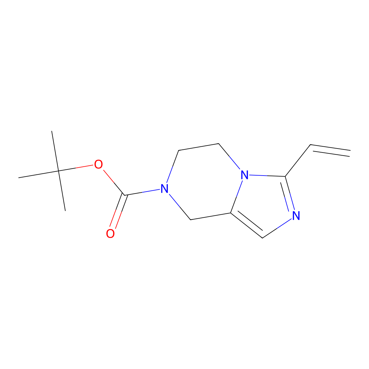 tert-Butyl 3-vinyl-5,6-dihydroimidazo[1,5-a]pyrazine-7(8H)-carboxylate molecular structure, CAS 2738870-34-1
