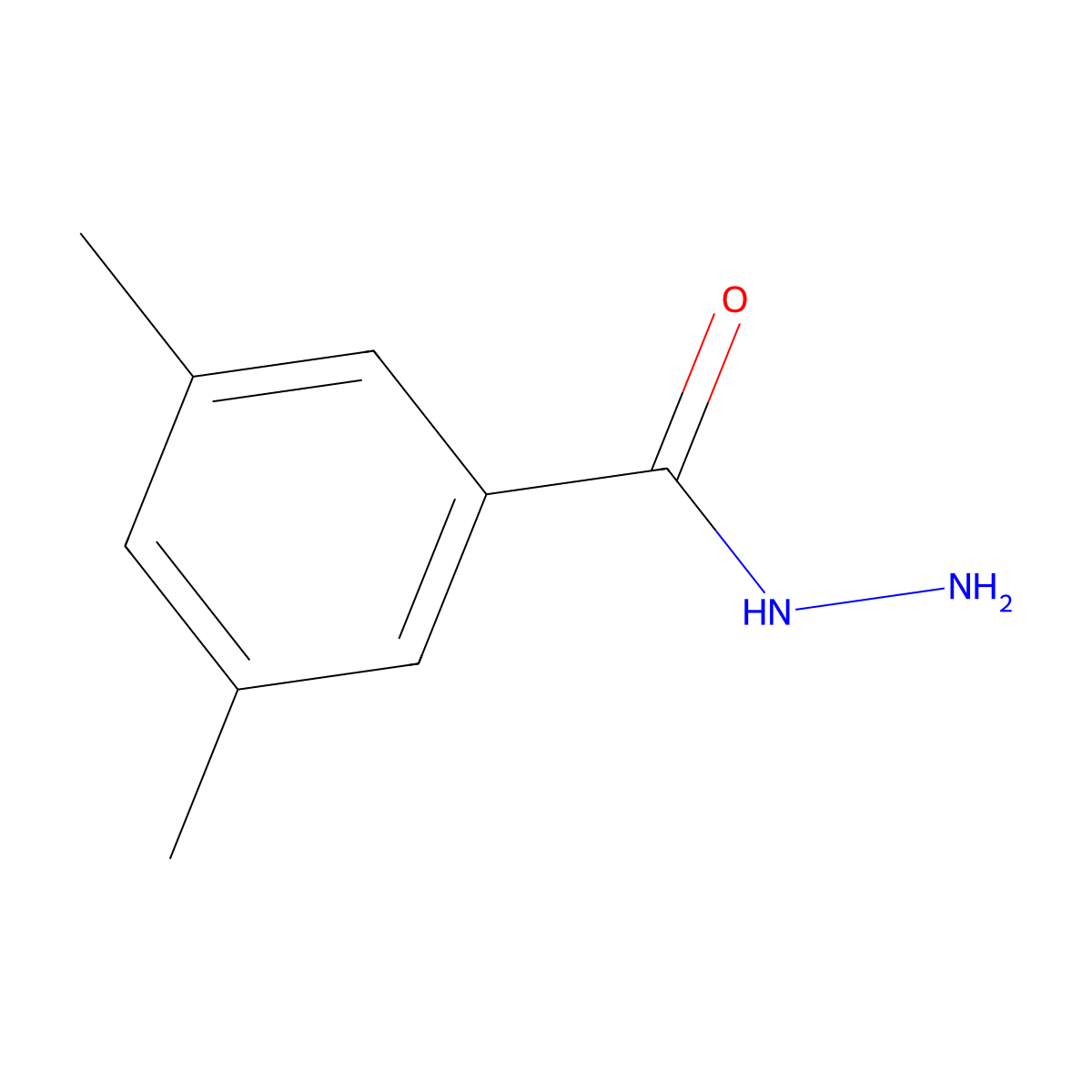 3,5-Dimethylbenzohydrazide molecular structure, CAS 27389-49-7