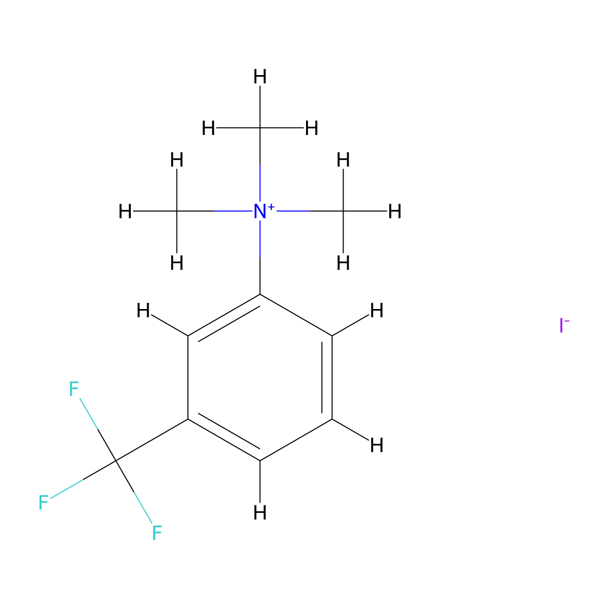 3-(Trifluoromethyl)phenyltrimethylammonium Iodide molecular structure, CAS 27389-57-7