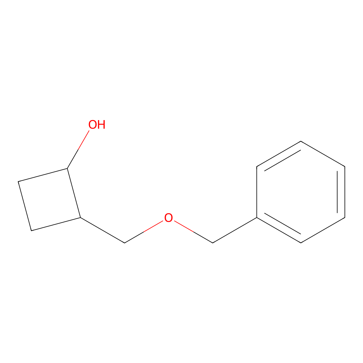 (1R,2R)-2-(benzyloxymethyl)cyclobutanol molecular structure, CAS 2738979-40-1