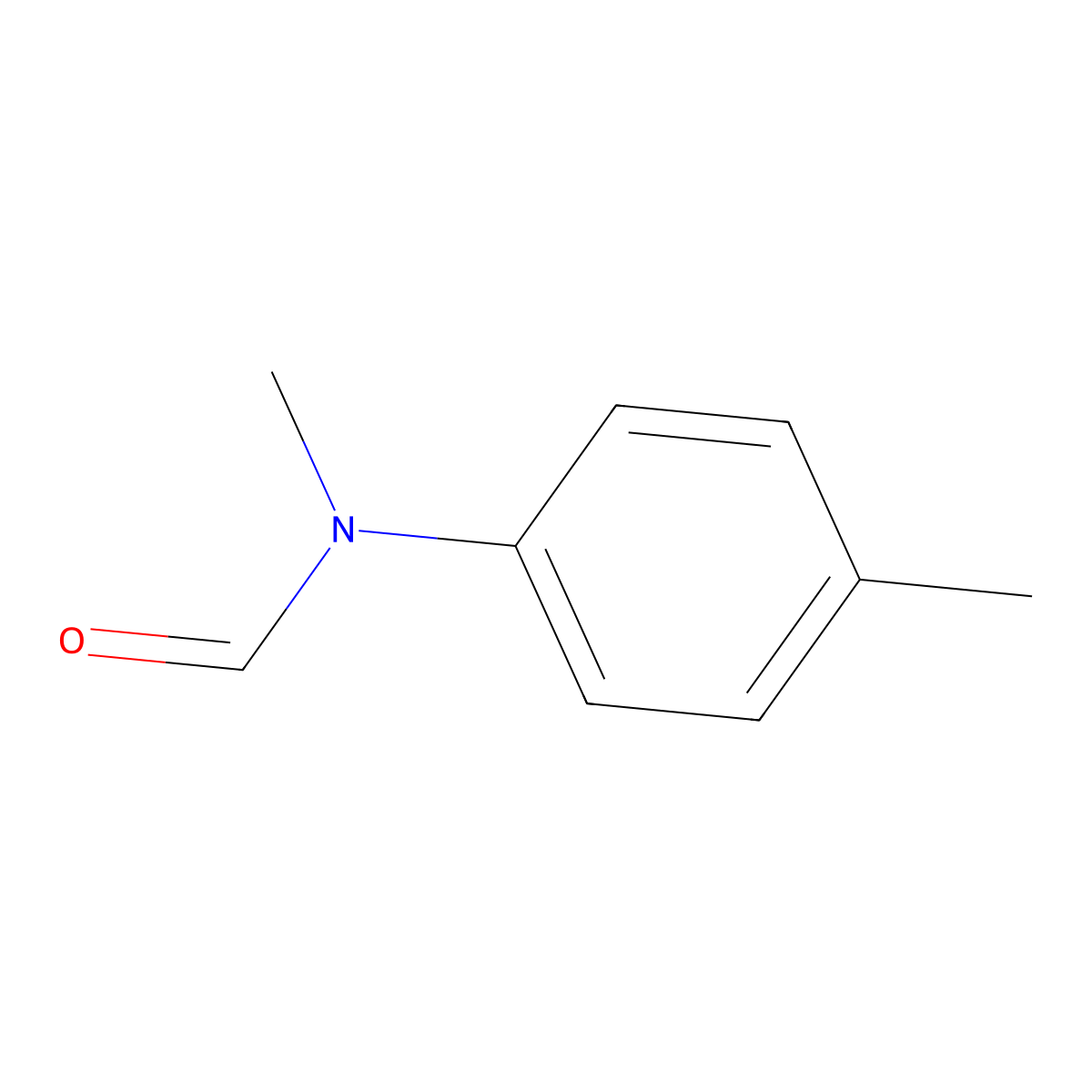 Formamide, N-methyl-N-(4-methylphenyl)- molecular structure, CAS 2739-04-0