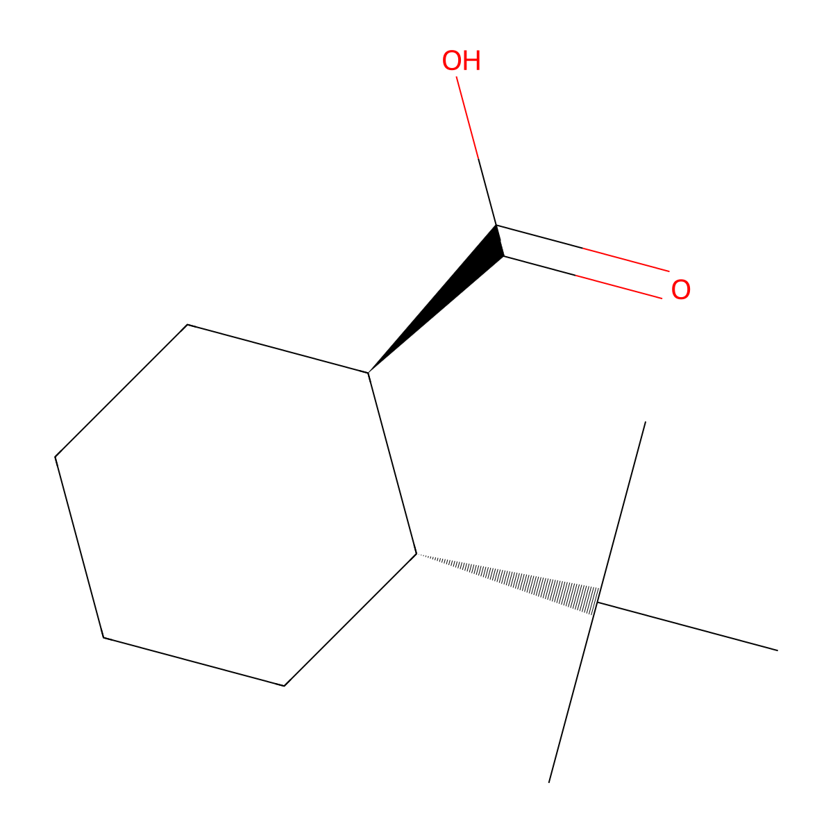 rac-(1R,2R)-2-tert-butylcyclohexane-1-carboxylic acid molecular structure, CAS 27392-16-1