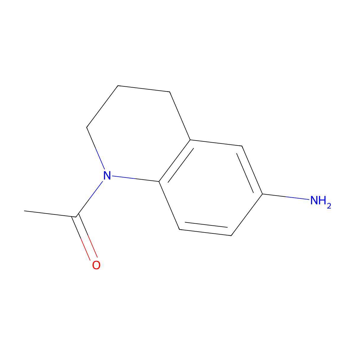1-(6-amino-3,4-dihydroquinolin-1(2H)-yl)ethanone molecular structure, CAS 27392-71-8