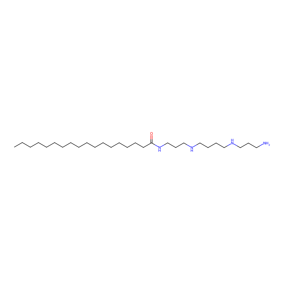 N-[3-[4-(3-aminopropylamino)butylamino]propyl]octadecanamide molecular structure, CAS 273935-54-9