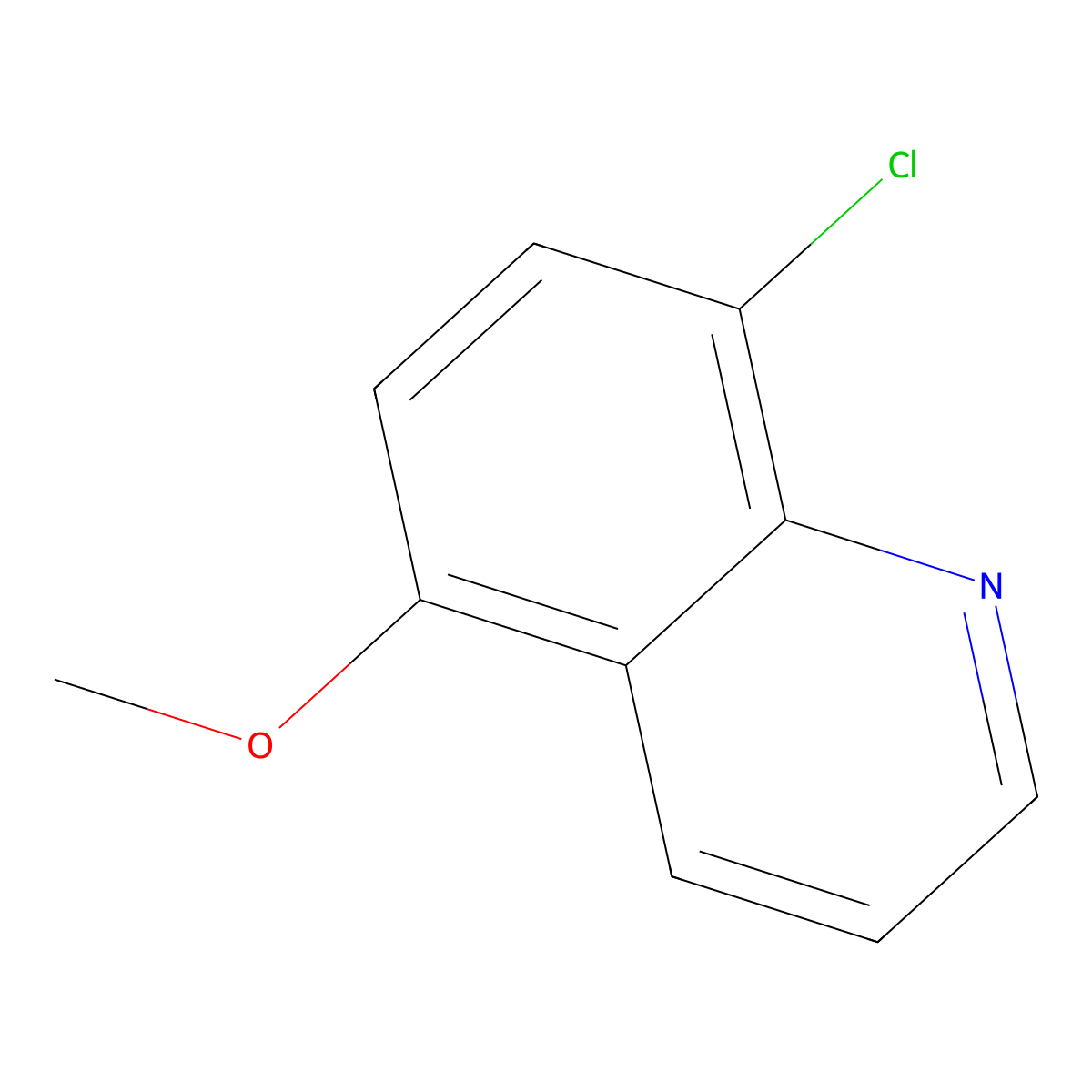 8-Chloro-5-methoxyquinoline molecular structure, CAS 273937-68-1