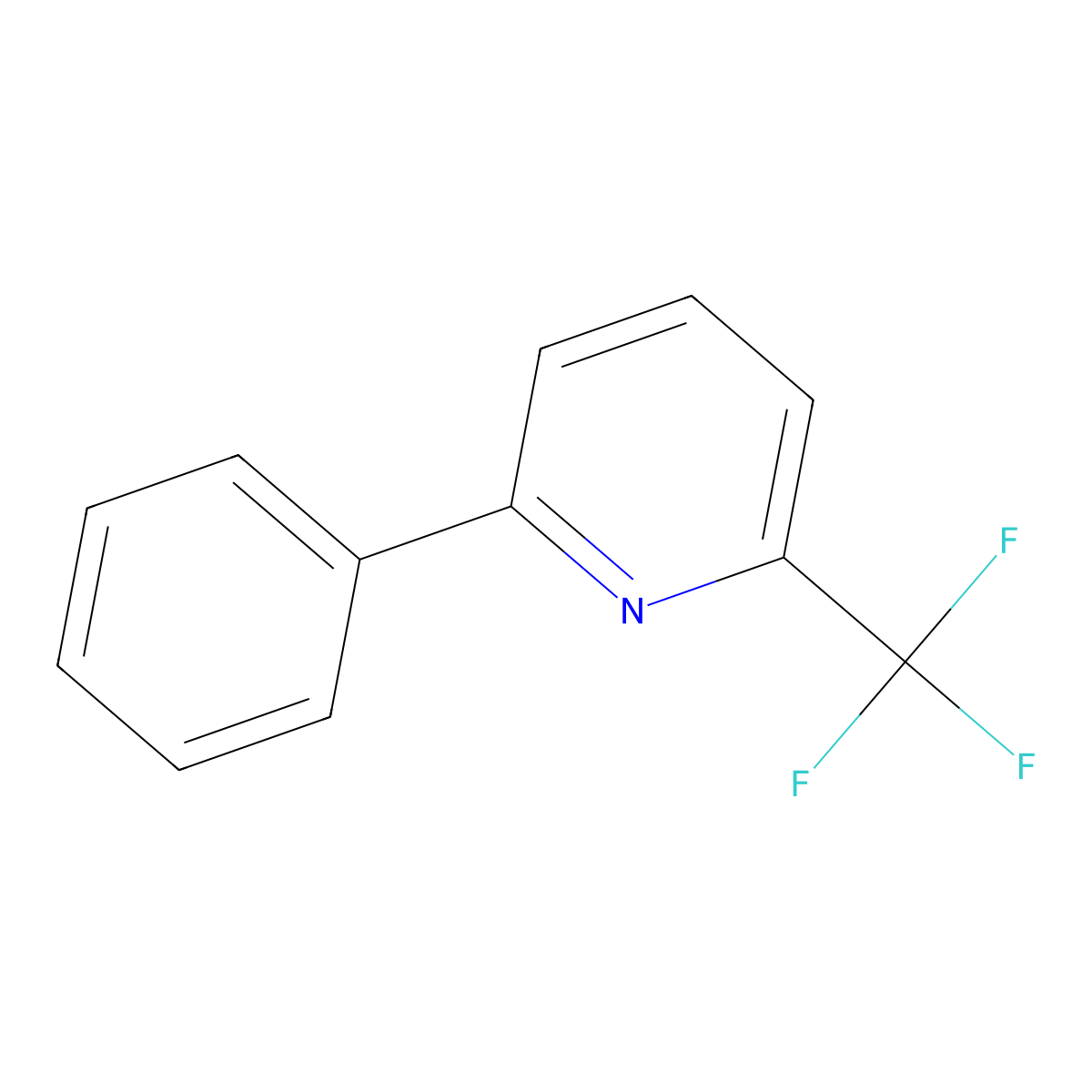 2-Phenyl-6-(trifluoromethyl)pyridine molecular structure, CAS 273937-71-6