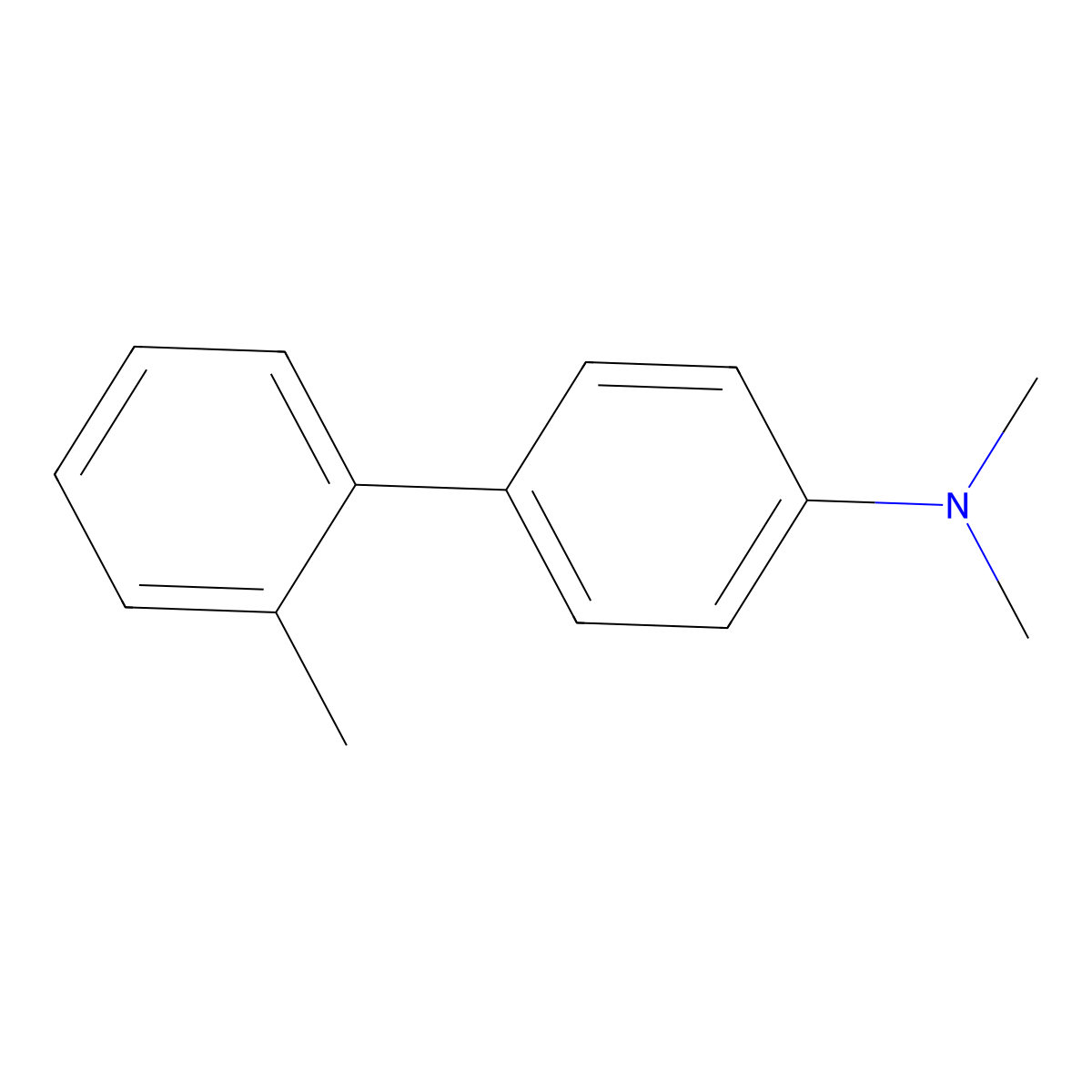 N,N,2'-Trimethyl[1,1'-biphenyl]-4-amine molecular structure, CAS 273937-86-3
