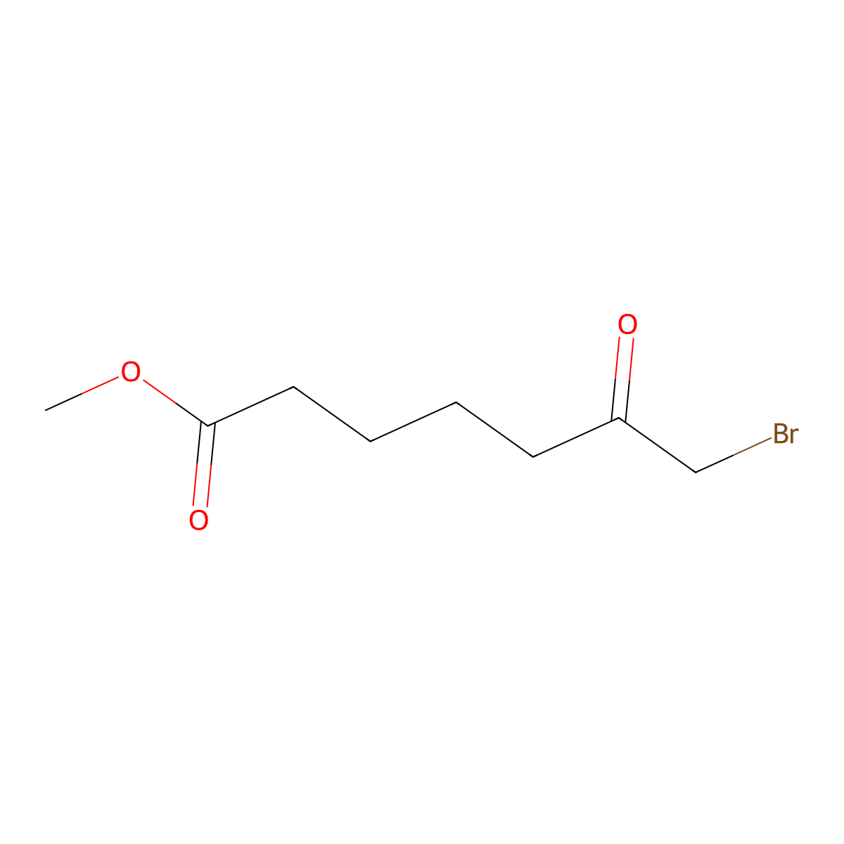 Heptanoic acid, 7-bromo-6-oxo-, methyl ester molecular structure, CAS 273939-90-5