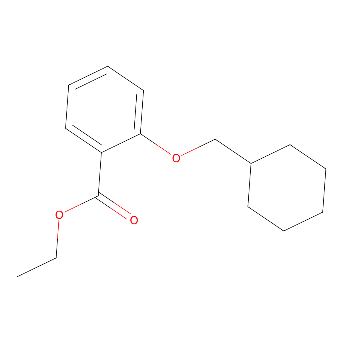 Ethyl 2-(cyclohexylmethoxy)benzoate molecular structure, CAS 2739807-34-0