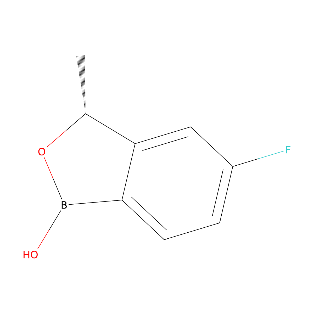 (R)-5-Fluoro-3-methylbenzo[c][1,2]oxaborol-1(3H)-ol molecular structure, CAS 2739832-10-9