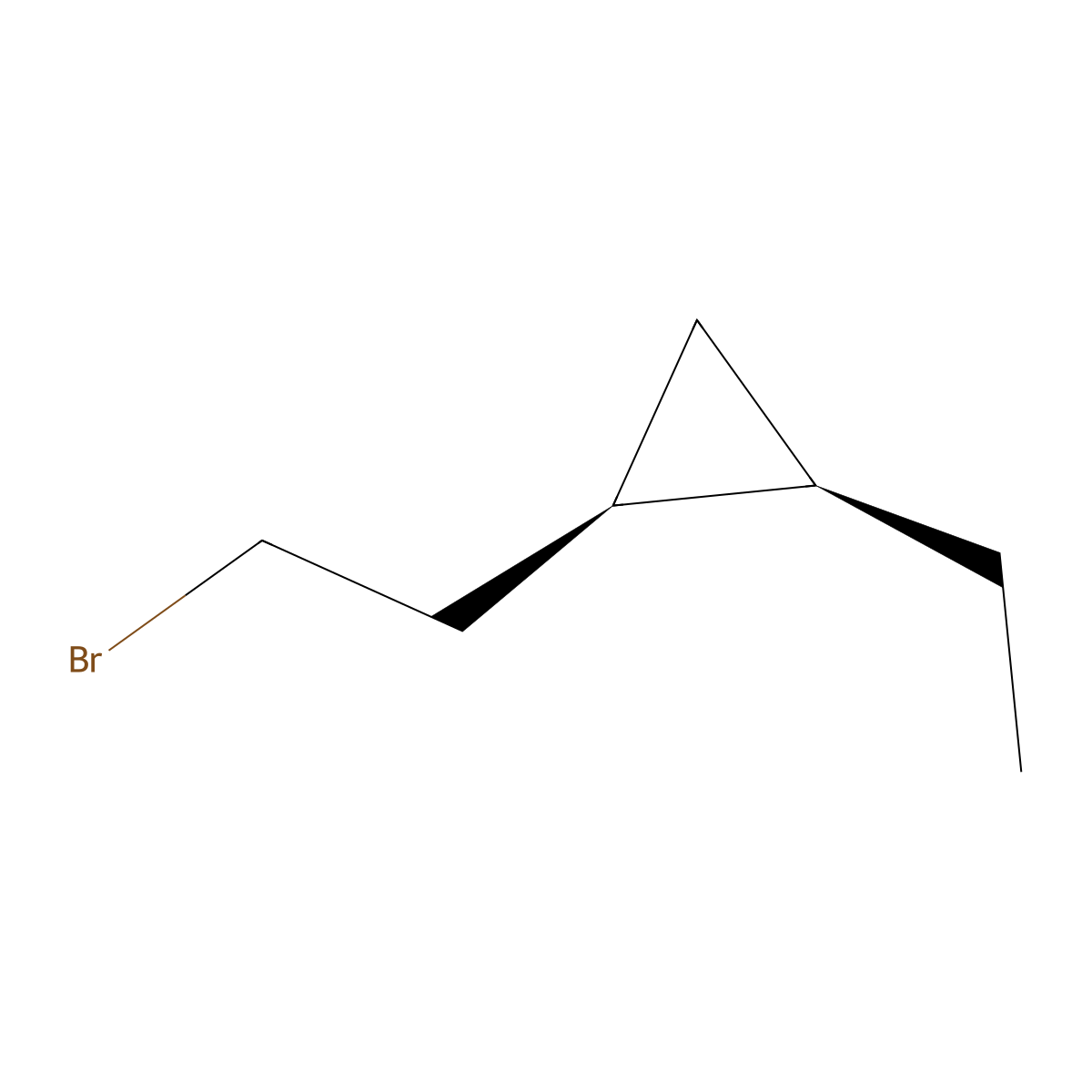 rac-(1R,2R)-1-(2-bromoethyl)-2-ethylcyclopropane molecular structure, CAS 2739935-57-8