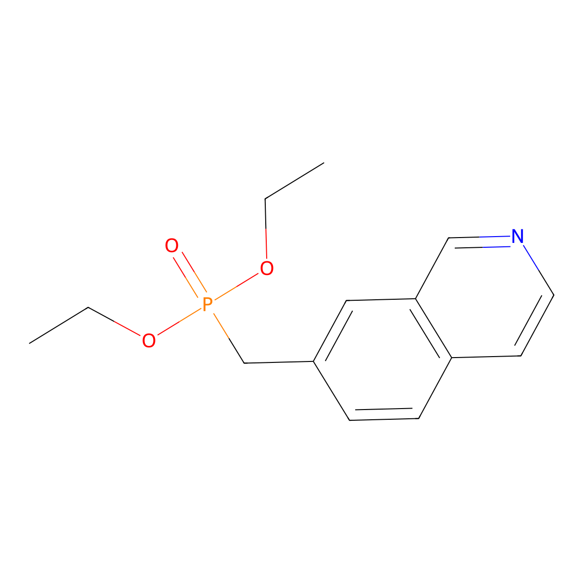 Diethyl (isoquinolin-7-ylmethyl)phosphonate molecular structure, CAS 2739950-43-5