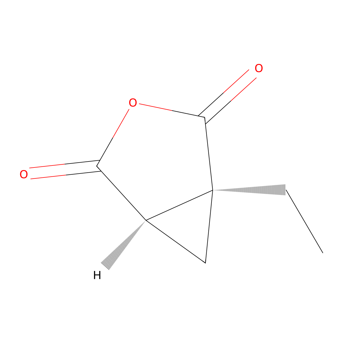 rac-(1R,5S)-1-ethyl-3-oxabicyclo[3.1.0]hexane-2,4-dione molecular structure, CAS 2739956-86-4