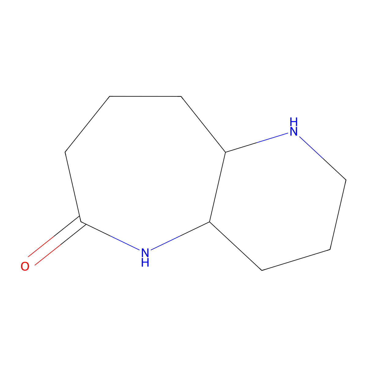 rac-(4aR,9aR)-decahydro-1H-pyrido[3,2-b]azepin-6-one molecular structure, CAS 2739963-28-9