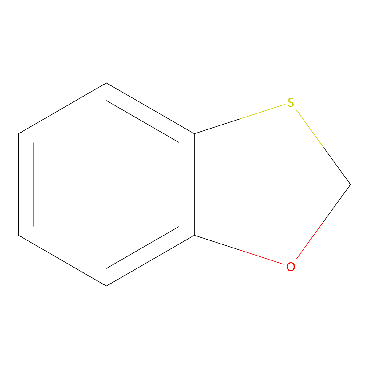 1,3-Benzoxathiole molecular structure, CAS 274-26-0