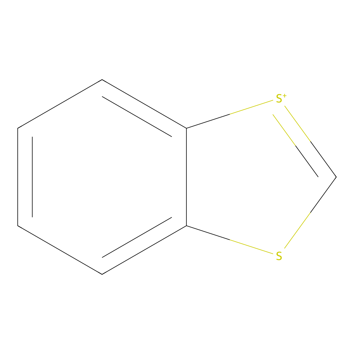 1,3-Benzodithiol-1-ium molecular structure, CAS 274-31-7