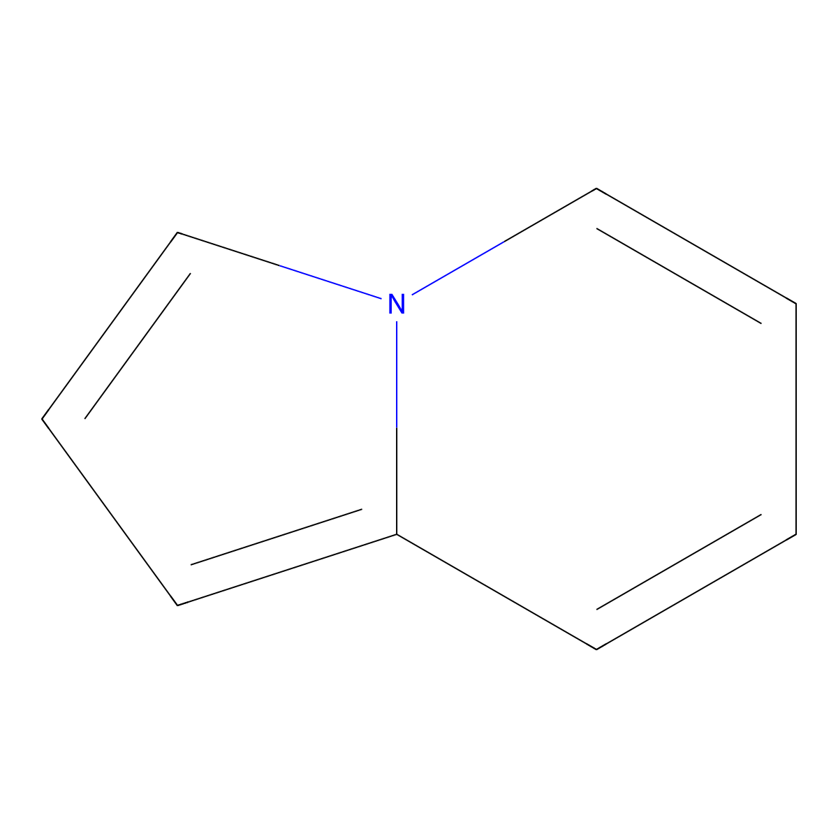 Indolizine molecular structure, CAS 274-40-8