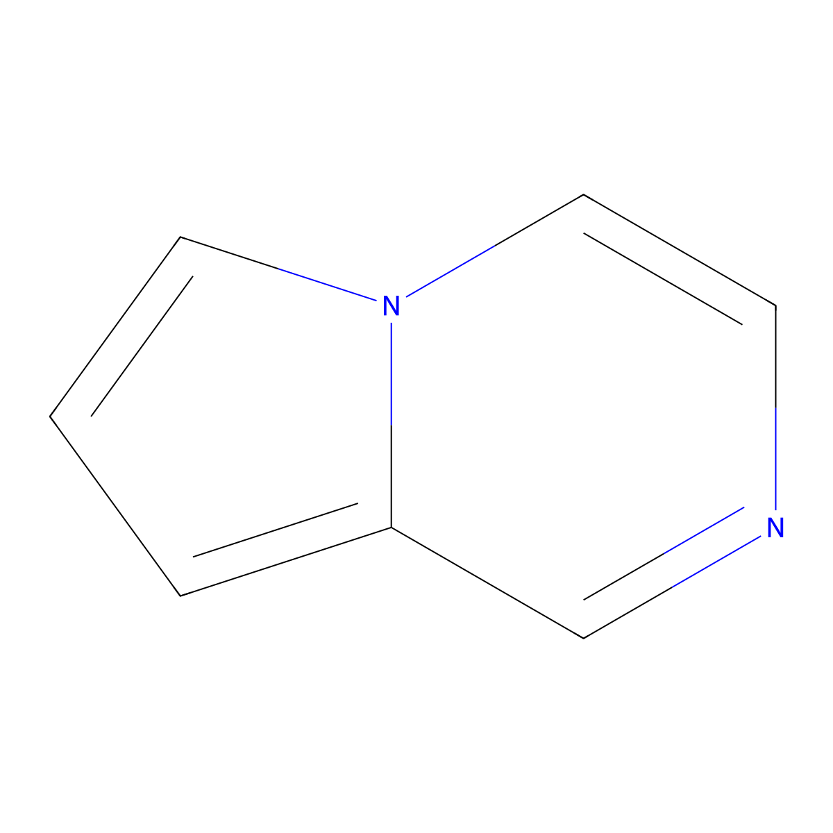 Pyrrolo(1,2-a)pyrazine molecular structure, CAS 274-45-3