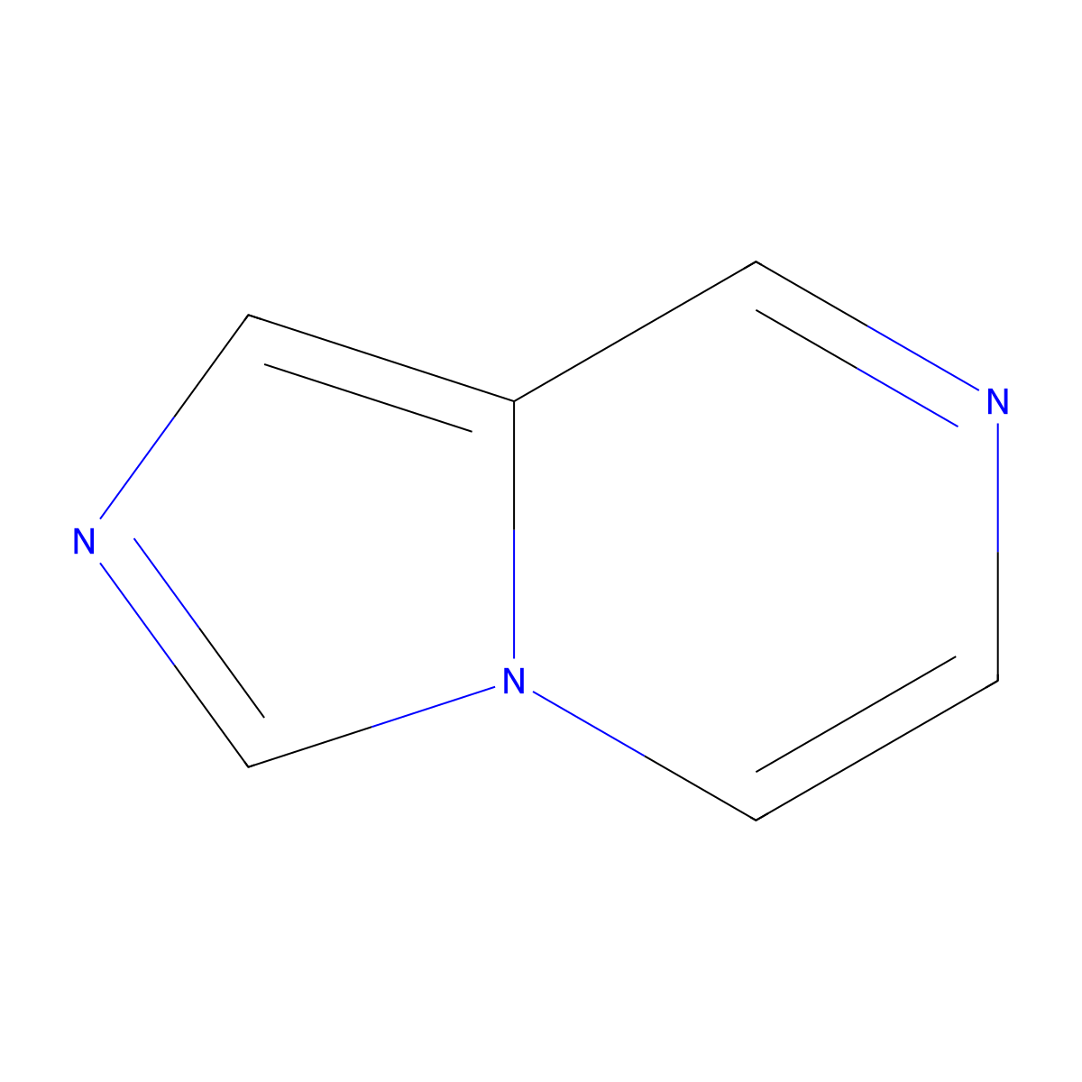 Imidazo(1,5-a)pyrazine molecular structure, CAS 274-49-7