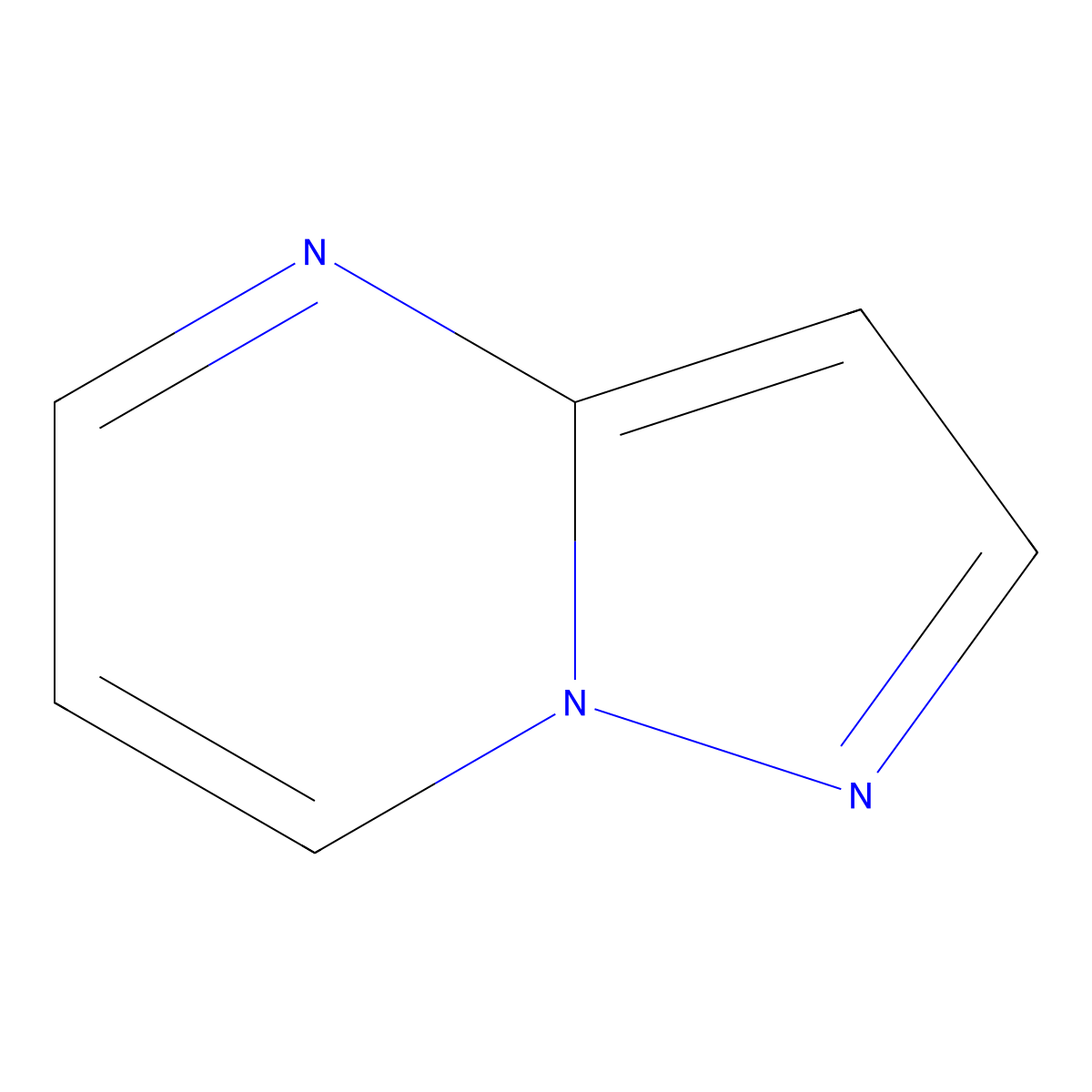 Pyrazolo(1,5-a)pyrimidine molecular structure, CAS 274-71-5