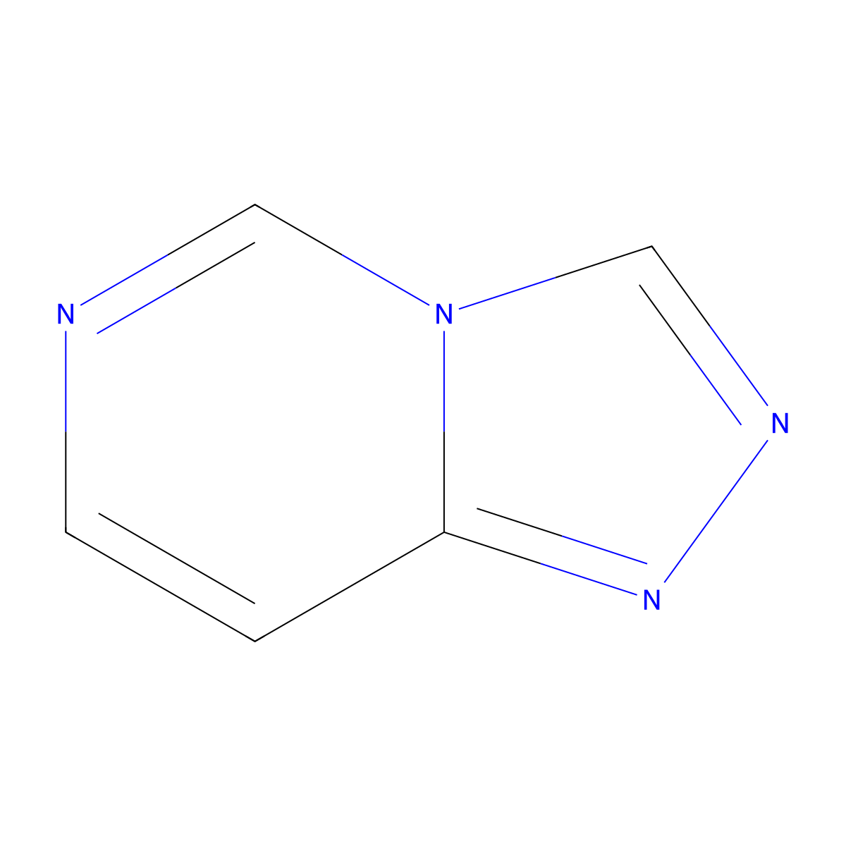1,2,4-Triazolo(4,3-c)pyrimidine molecular structure, CAS 274-81-7