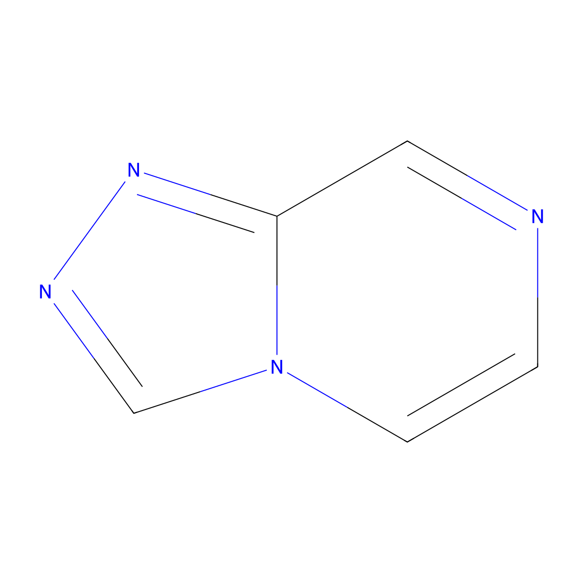 (1,2,4)Triazolo(4,3-a)pyrazine molecular structure, CAS 274-82-8