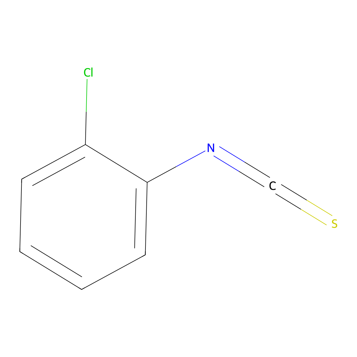 1-Chloro-2-isothiocyanatobenzene molecular structure, CAS 2740-81-0