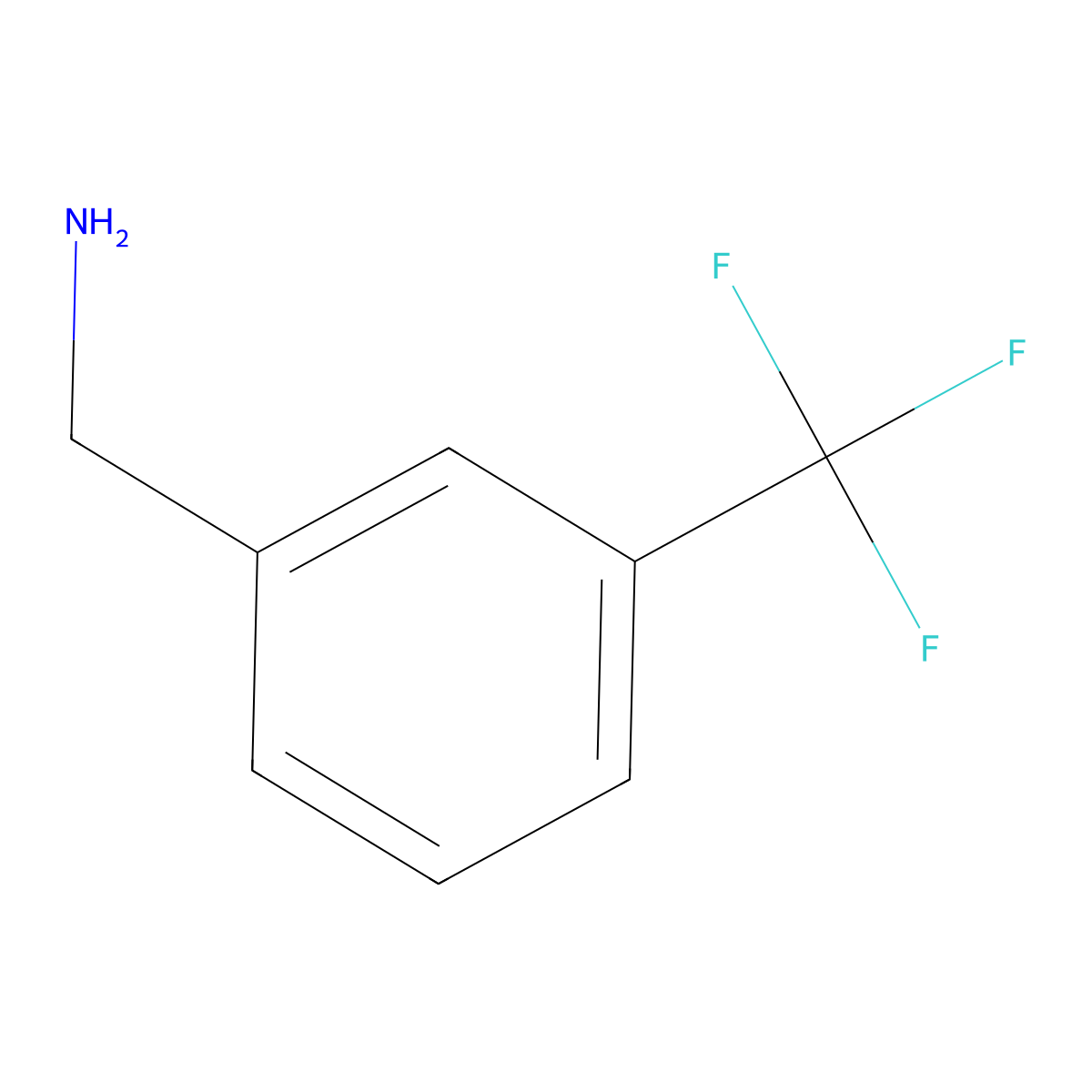 3-(Trifluoromethyl)benzylamine molecular structure, CAS 2740-83-2