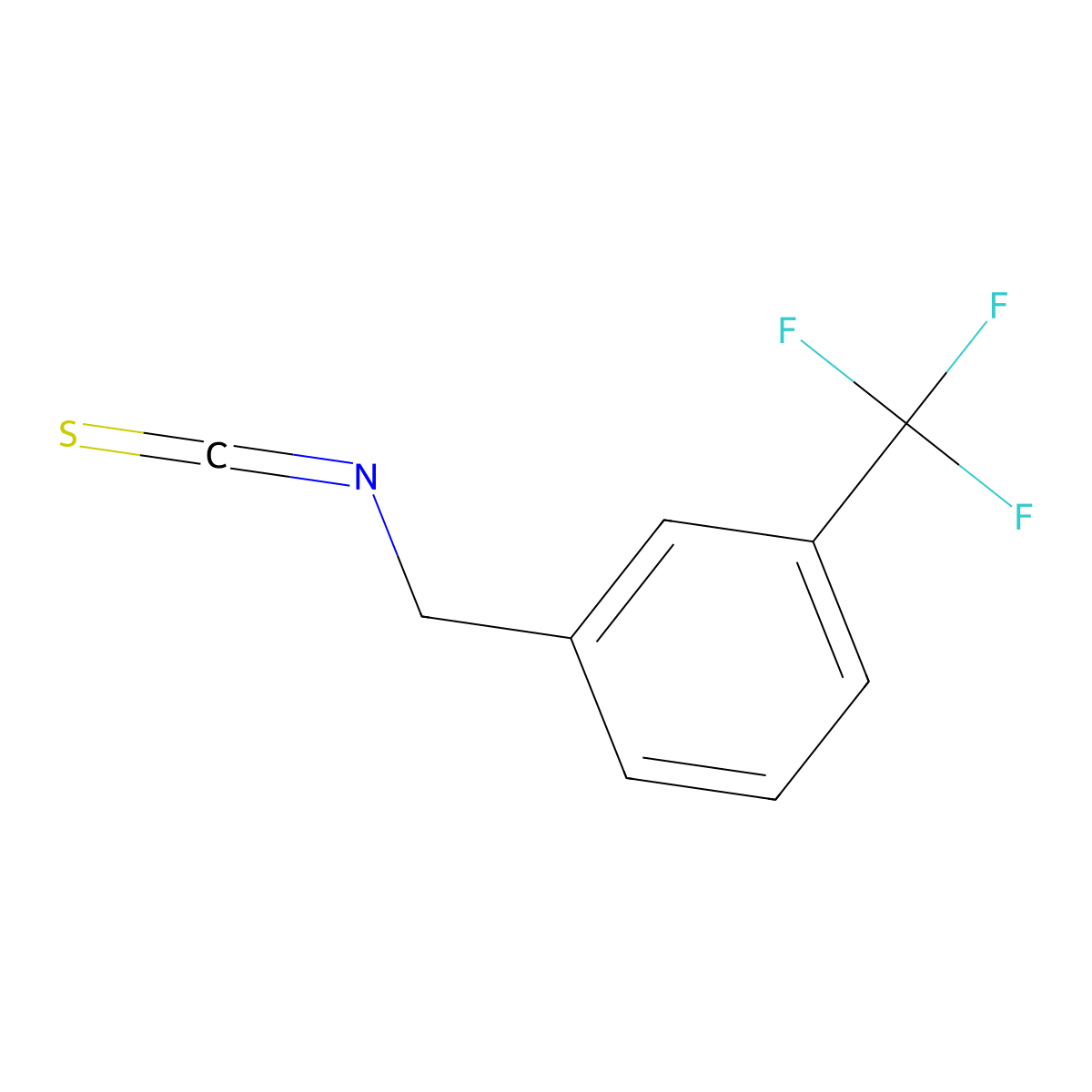 1-(Isothiocyanatomethyl)-3-(trifluoromethyl)benzene molecular structure, CAS 2740-85-4