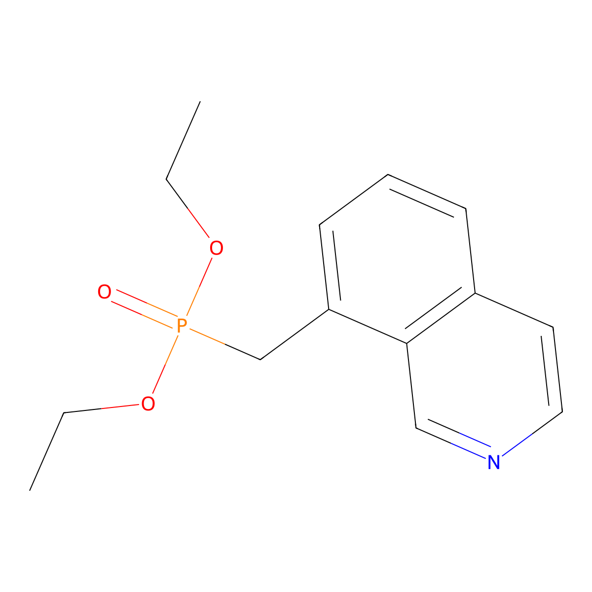 Diethyl (isoquinolin-8-ylmethyl)phosphonate molecular structure, CAS 2740070-26-0