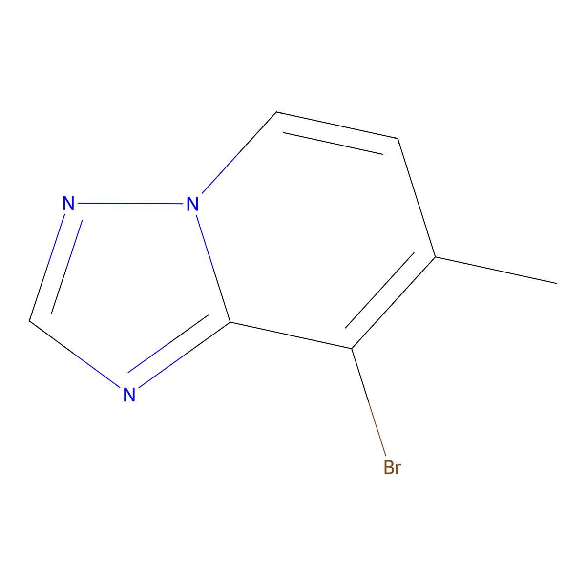 8-Bromo-7-methyl-[1,2,4]triazolo[1,5-a]pyridine molecular structure, CAS 2740218-22-6