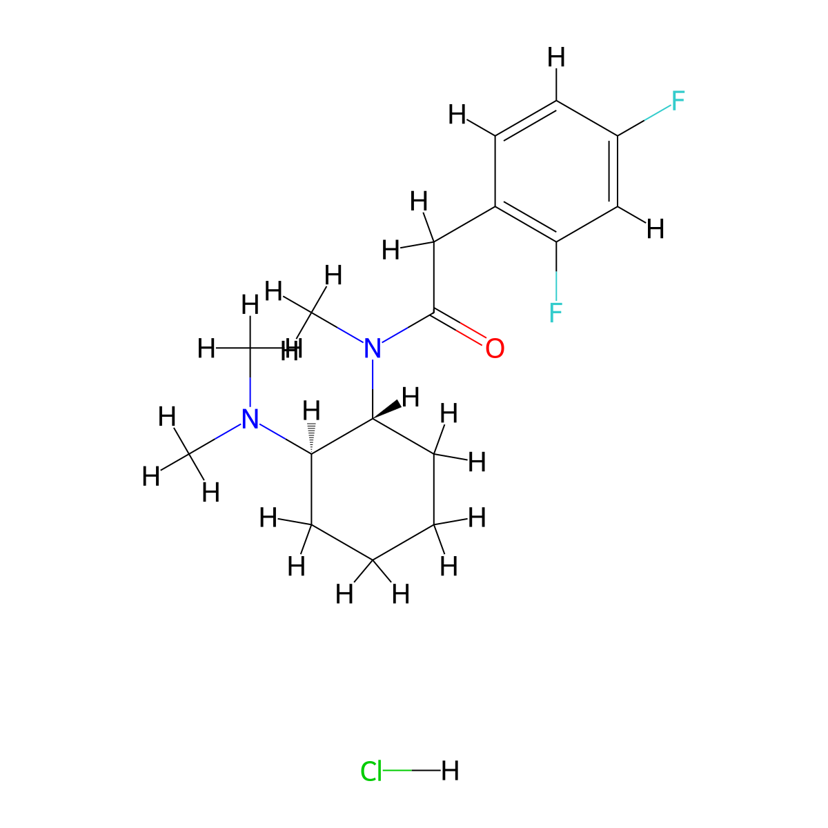 2,4-difluoro U-48800 (hydrochloride) molecular structure, CAS 2740304-36-1