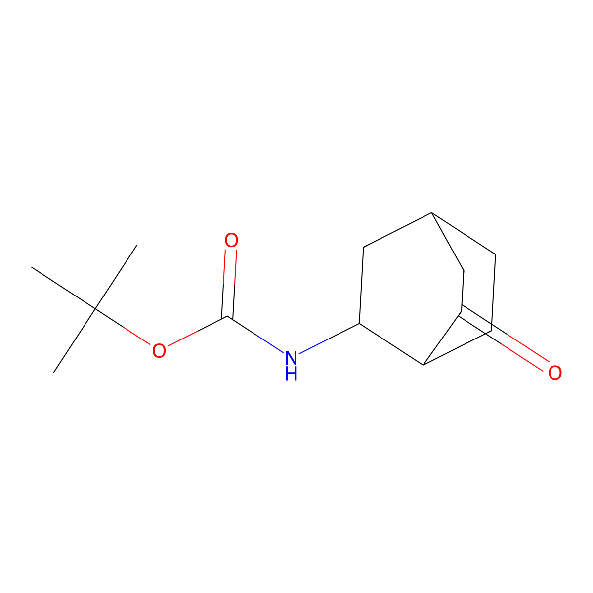 rac-tert-butyl N-[(1R,2S,4S)-6-oxobicyclo[2.2.2]octan-2-yl]carbamate molecular structure, CAS 2740340-67-2
