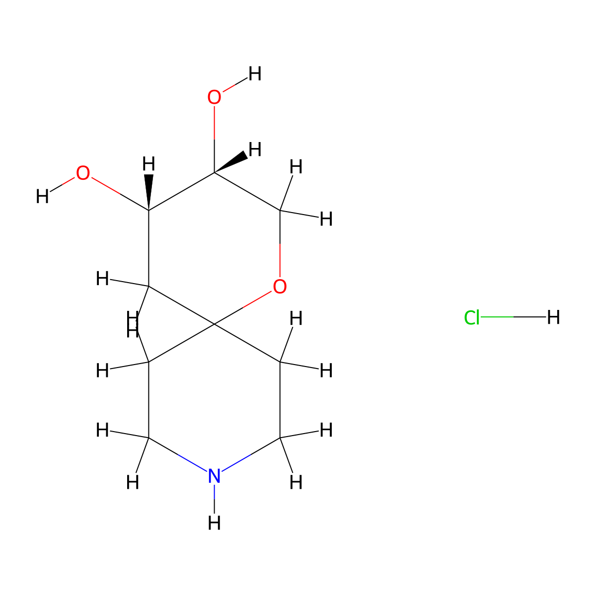(3R,4S)-1-Oxa-9-azaspiro[5.5]undecane-3,4-diol;hydrochloride molecular structure, CAS 2740340-77-4