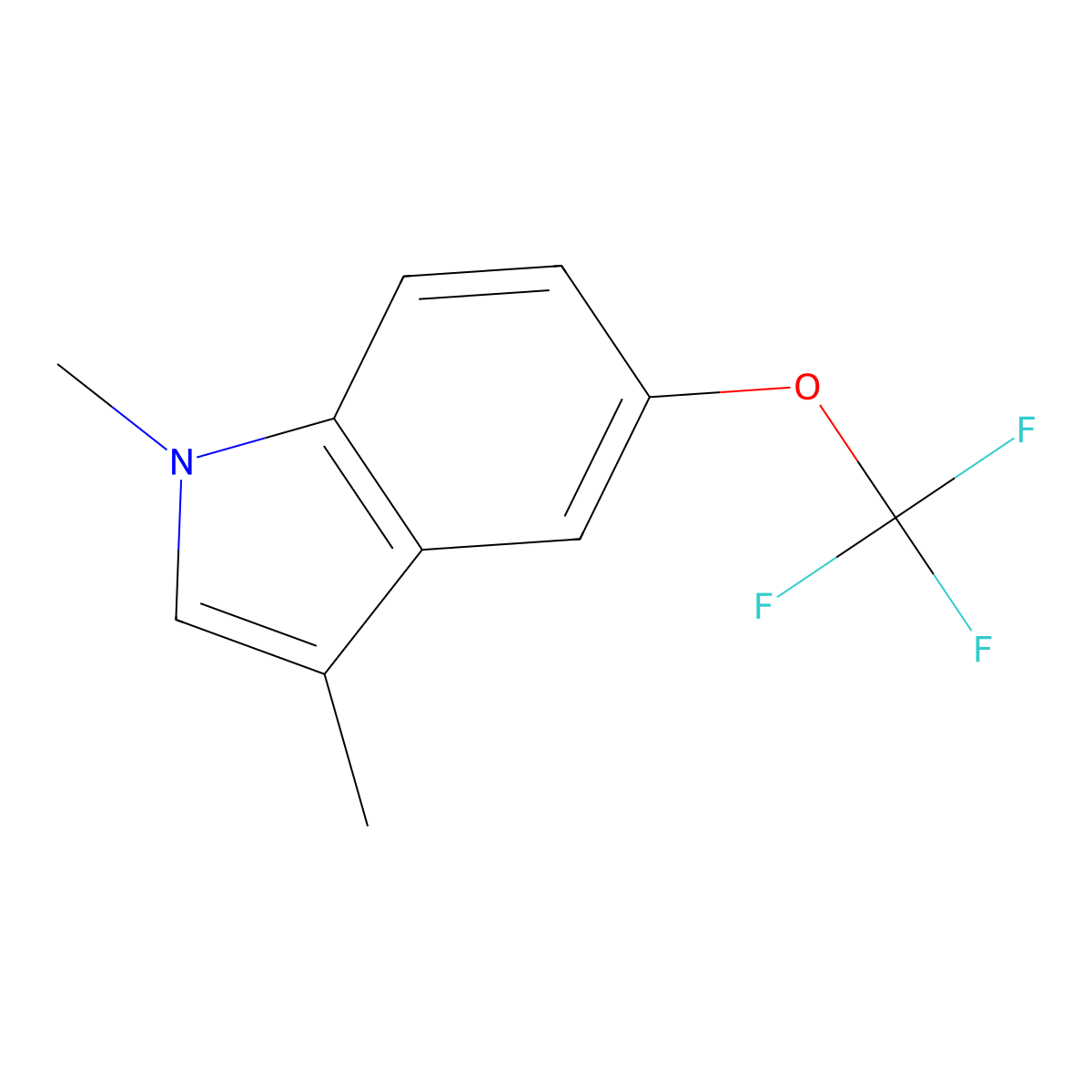 1,3-Dimethyl-5-(trifluoromethoxy)-1H-indole molecular structure, CAS 2740369-14-4