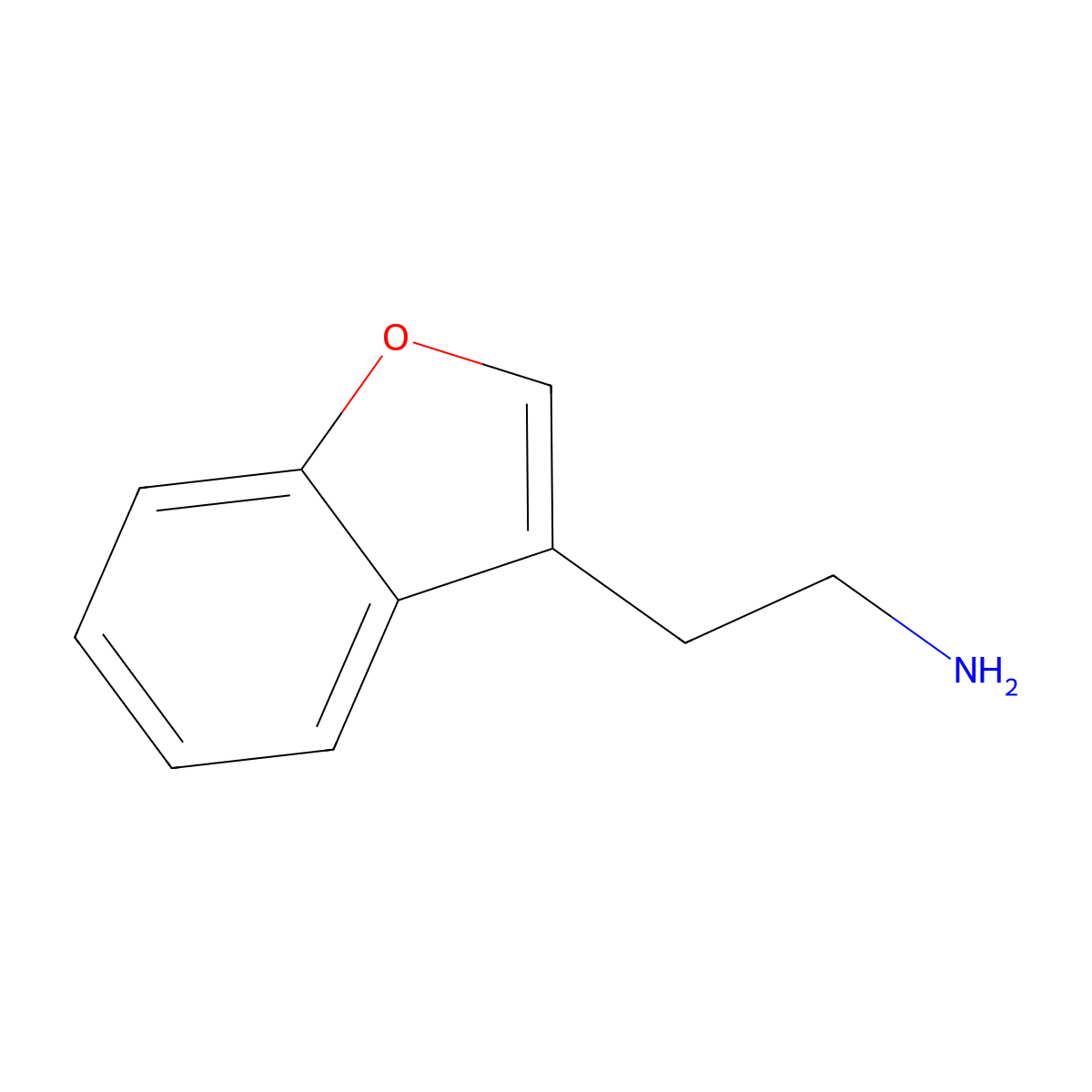 2-Benzo[b]furan-3-ylethylamine molecular structure, CAS 27404-31-5