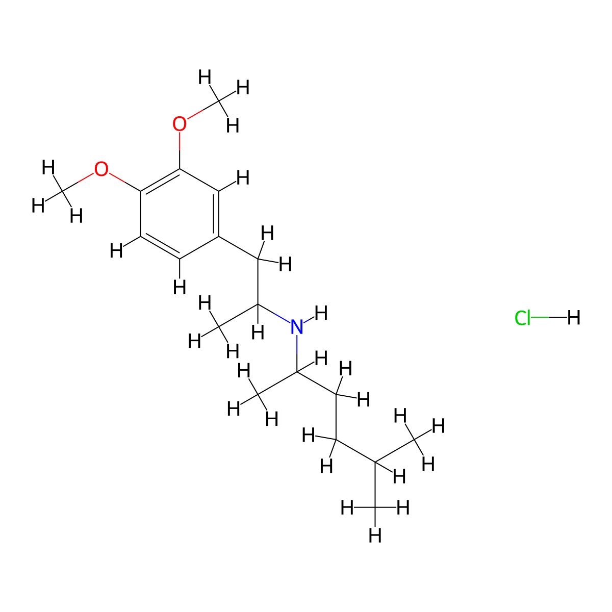 N-(1,4-Dimethylpentyl)-3,4-DMA Hydrochloride molecular structure, CAS 2740409-72-5