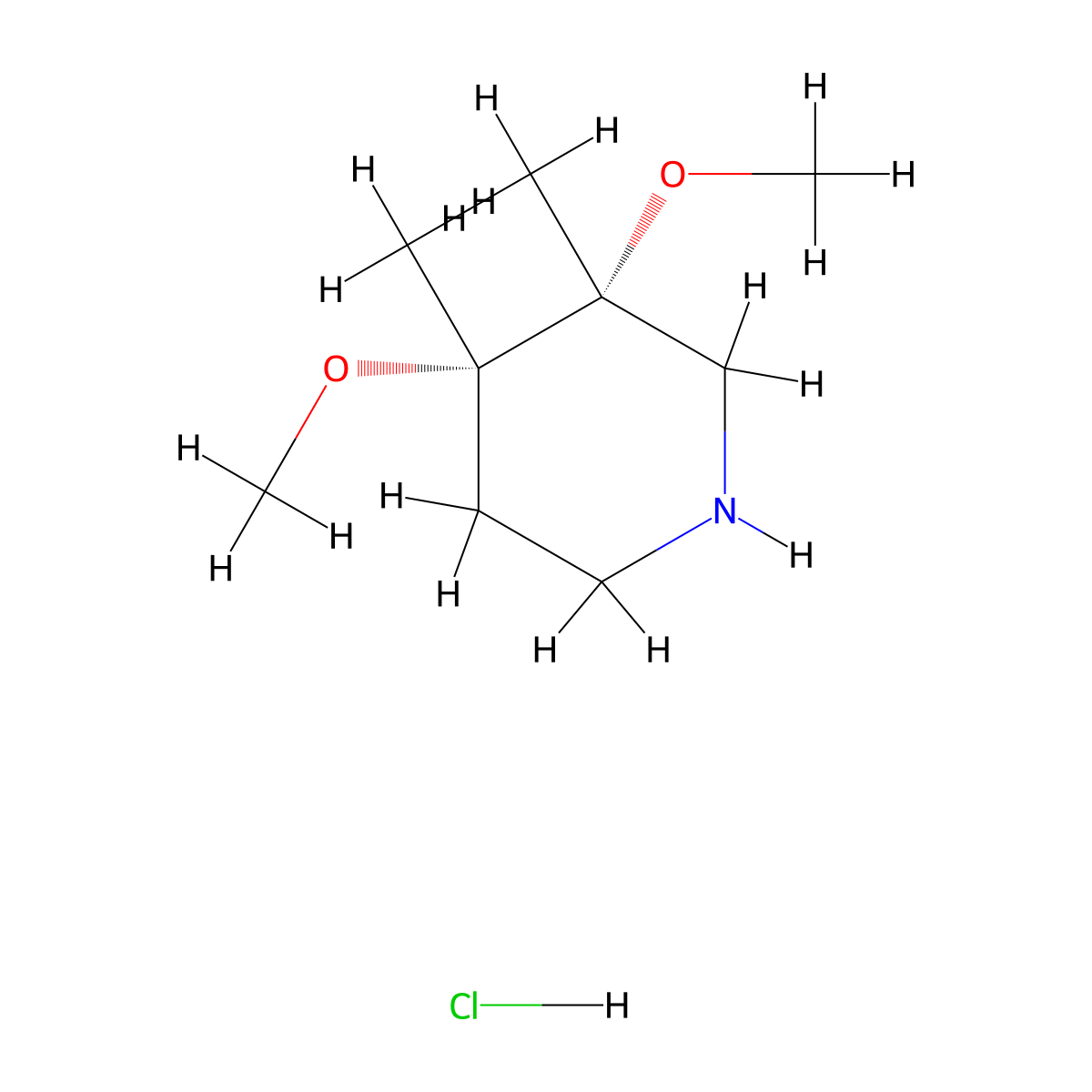 (3R,4S)-3,4-Dimethoxy-3,4-dimethylpiperidine;hydrochloride molecular structure, CAS 2740415-73-8
