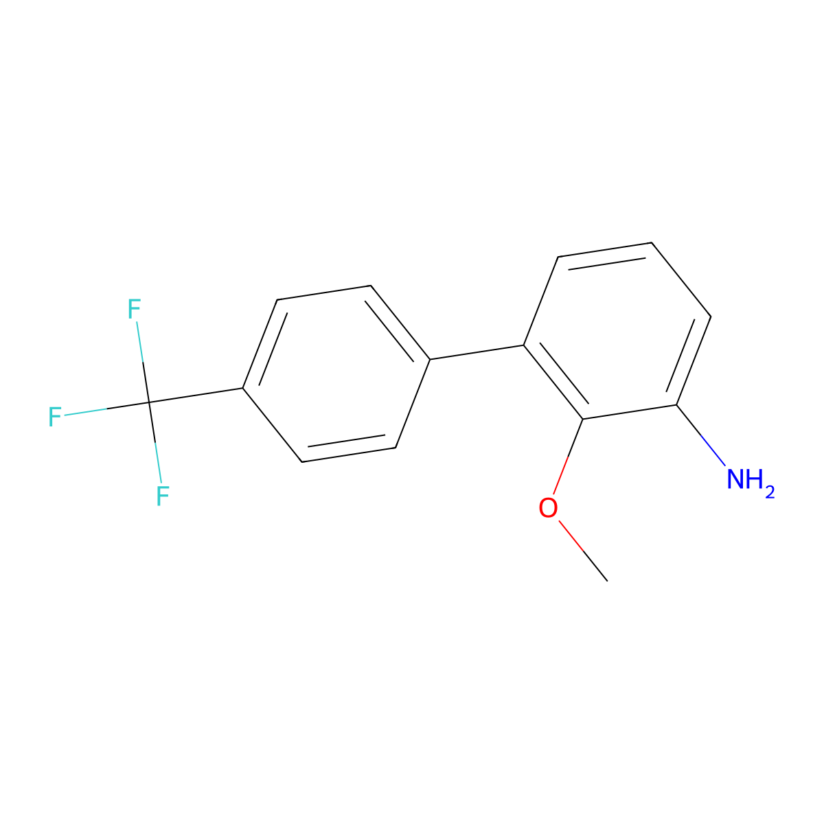 2-Methoxy-4'-trifluoromethyl-biphenyl-3-ylamine molecular structure, CAS 2740457-25-2