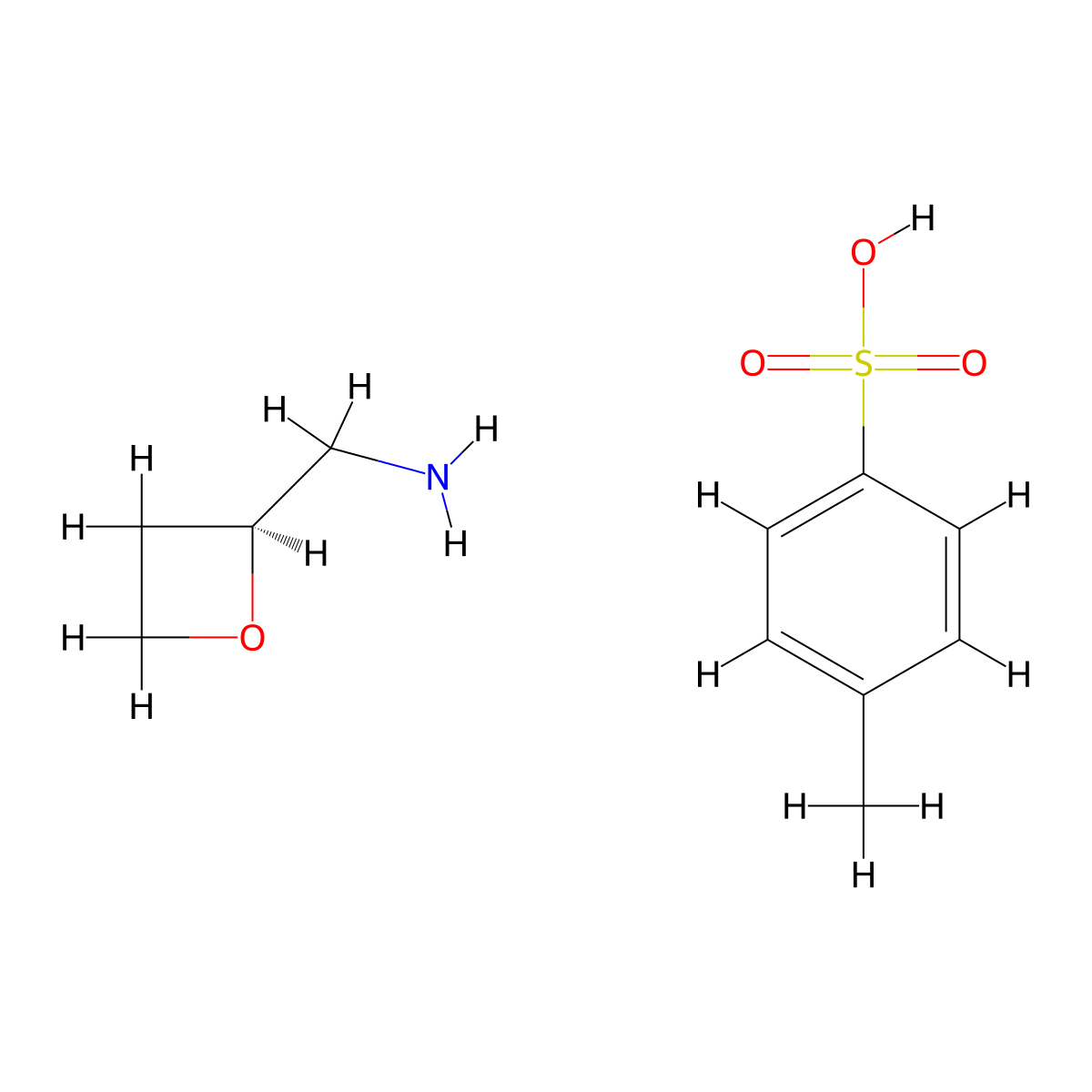 (S)-oxetan-2-ylmethanamine 4-methylbenzenesulfonate molecular structure, CAS 2740593-38-6