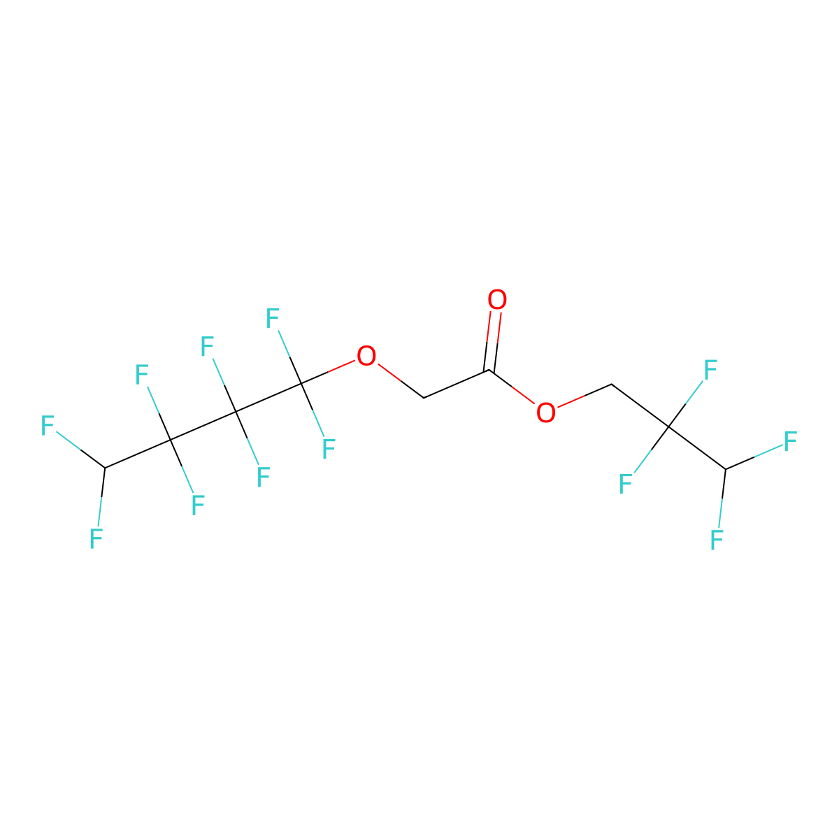 2,2,3,3-Tetrafluoropropyl (1,1,2,2,3,3,4,4-octafluorobutoxy)acetate molecular structure, CAS 2740642-73-1