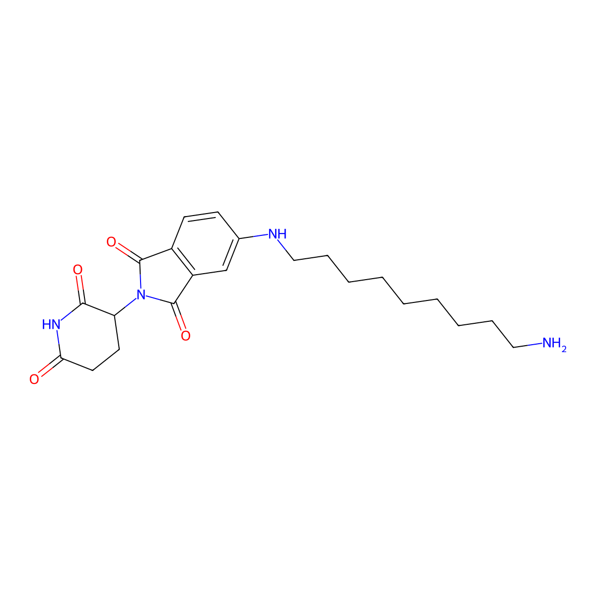 5-(9-Aminononylamino)-2-(2,6-dioxo-3-piperidyl)isoindoline-1,3-dione molecular structure, CAS 2740653-94-3