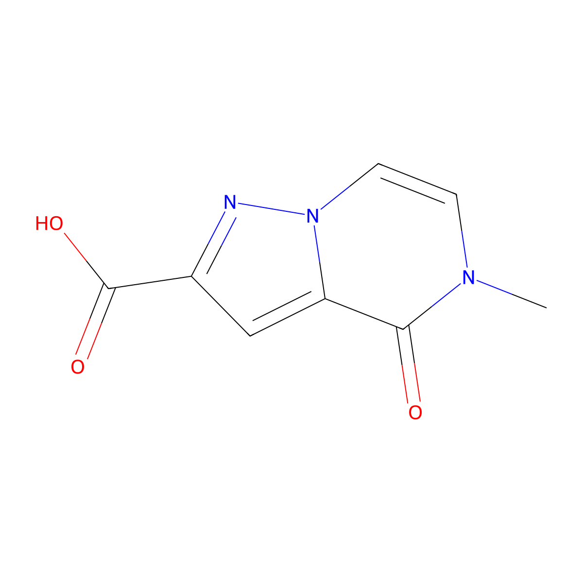 5-Methyl-4-oxopyrazolo[1,5-a]pyrazine-2-carboxylic acid molecular structure, CAS 2740657-57-0