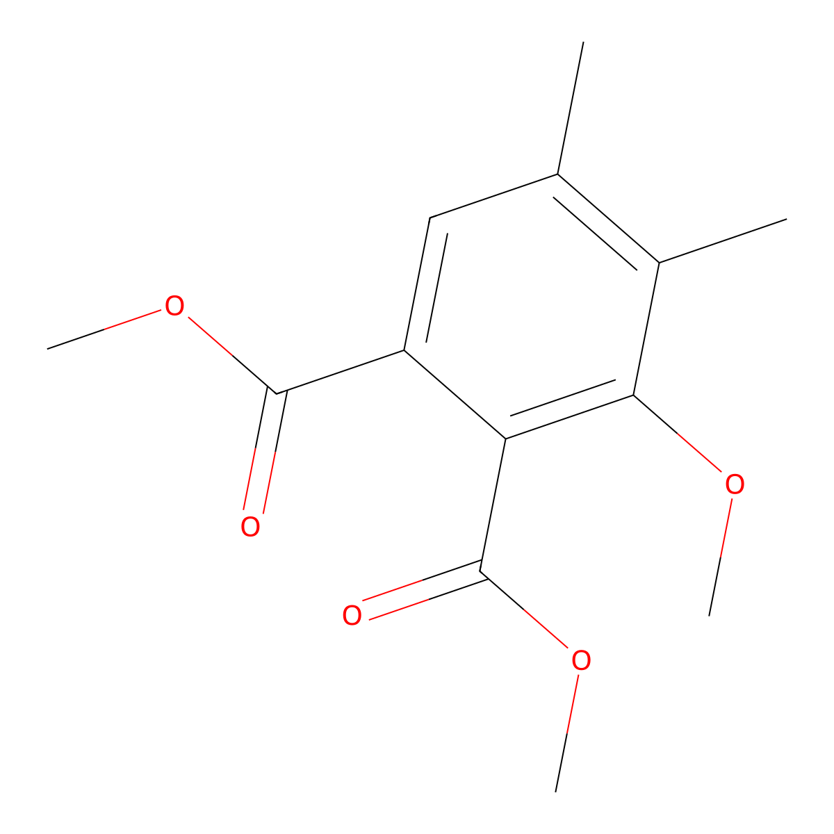 Methyl 2-methoxy-3,4-dimethyl-6-propionylbenzoate molecular structure, CAS 2740660-68-6