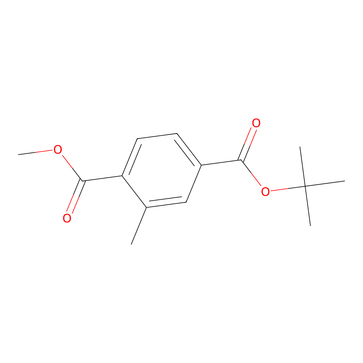 4-(Tert-butyl) 1-methyl 2-methylterephthalate molecular structure, CAS 2740660-85-7