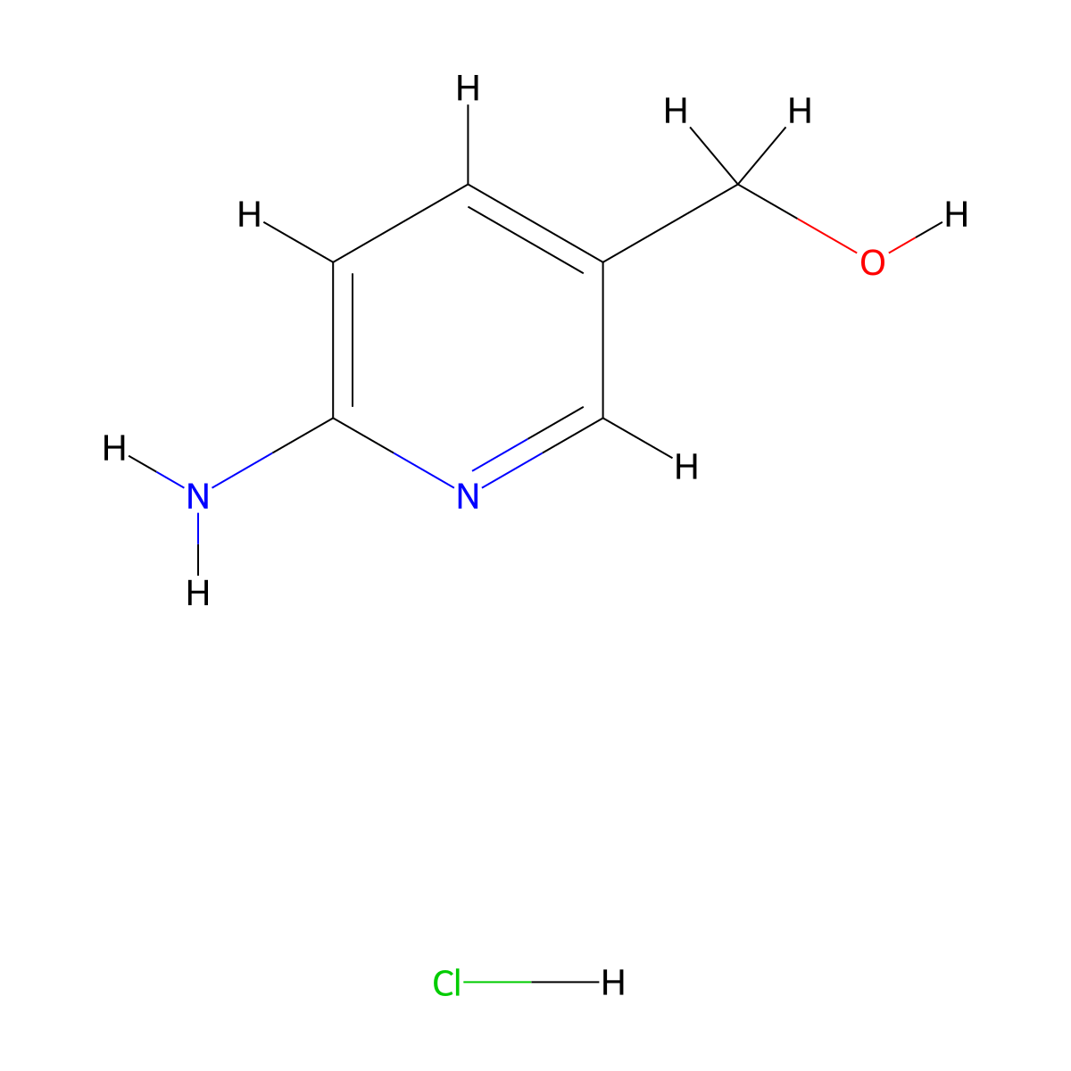 (6-Amino-3-pyridinyl)methanol hydrochloride molecular structure, CAS 2740765-40-4