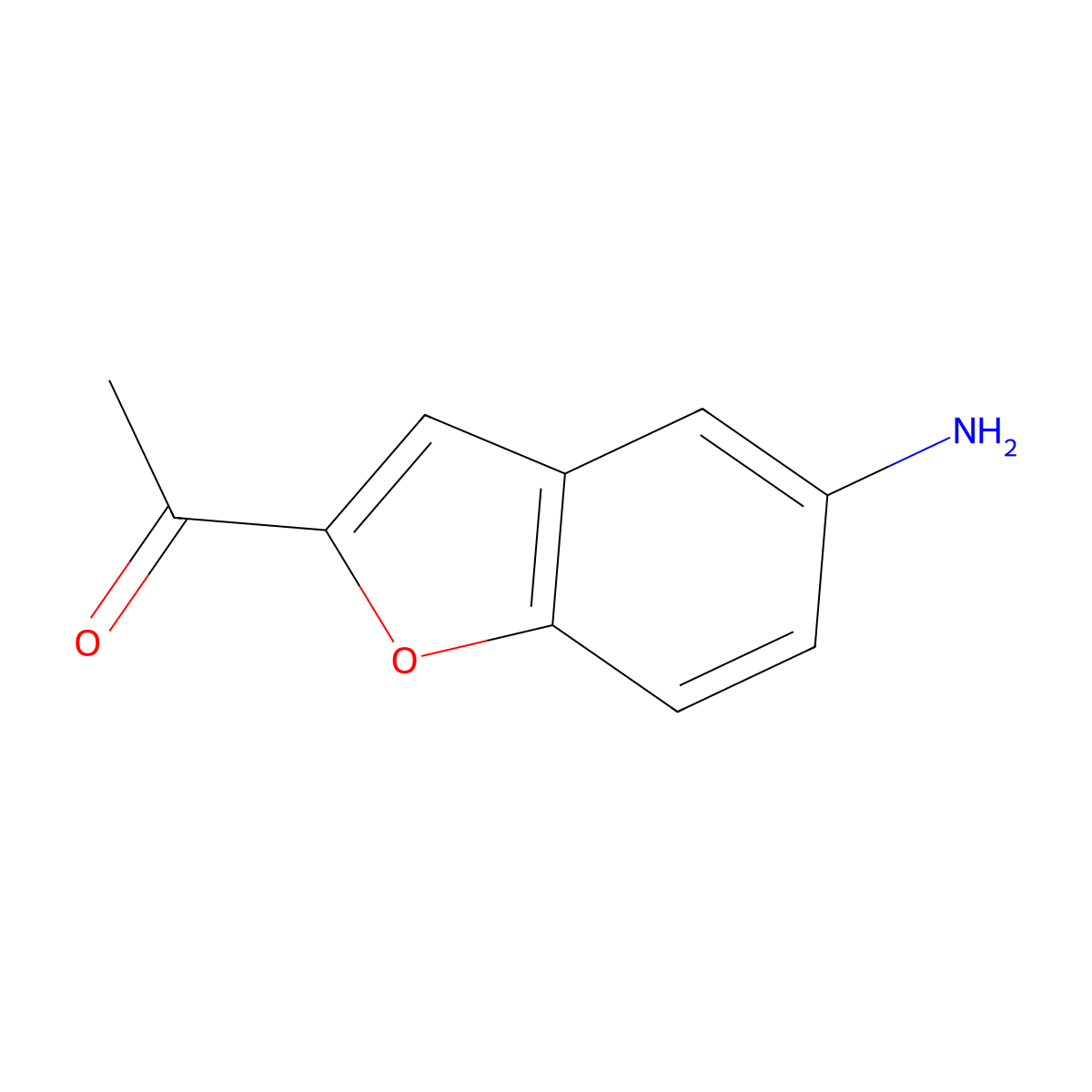 1-(5-Amino-1-benzofuran-2-yl)ethanone molecular structure, CAS 27408-34-0