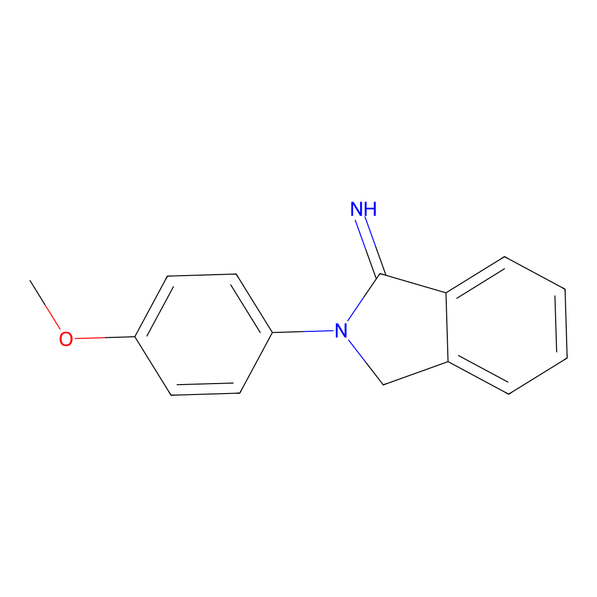 2-(4-methoxyphenyl)-3H-isoindol-1-imine molecular structure, CAS 27408-86-2